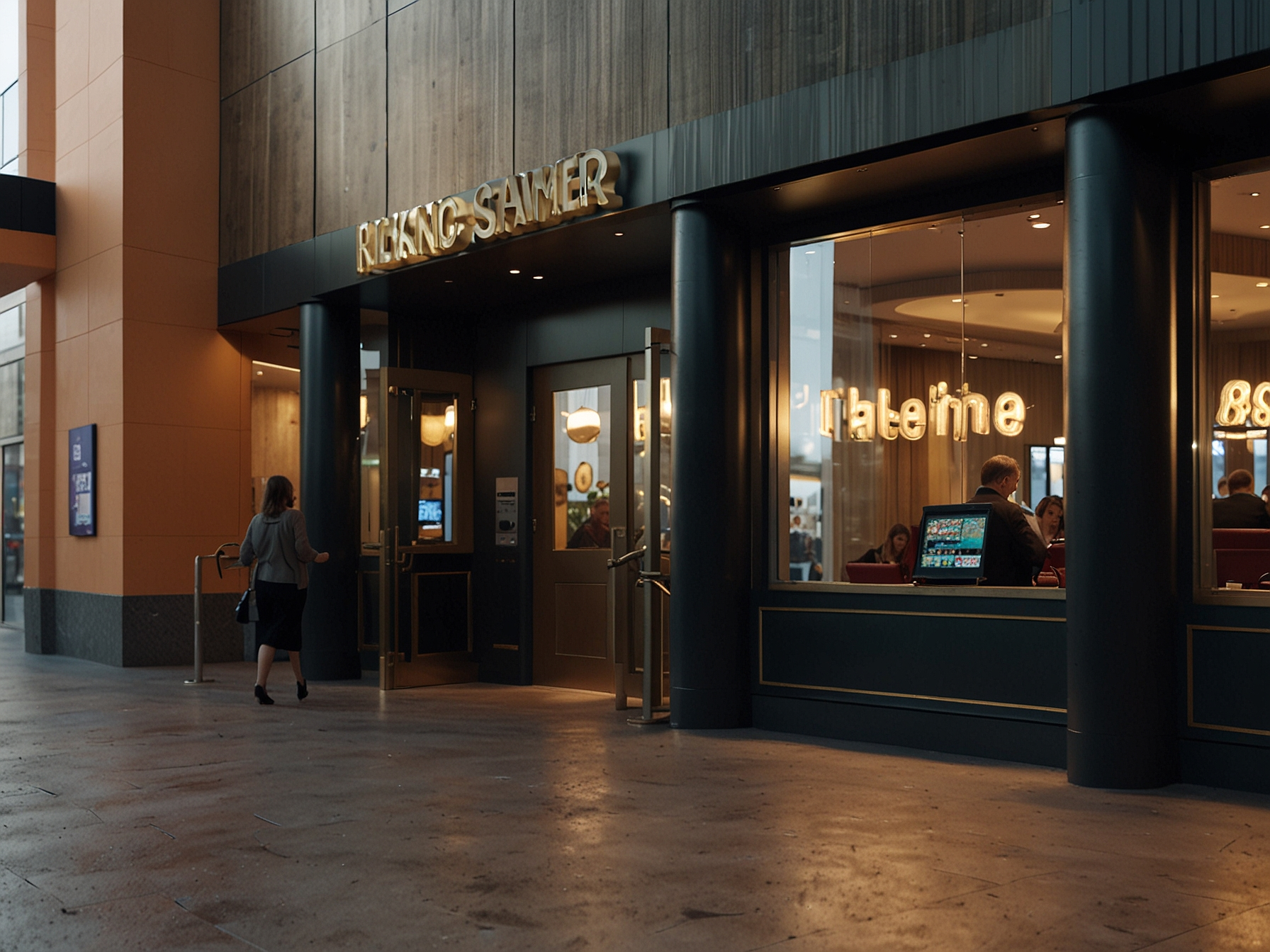 Exterior entrance and reception of Kulosaaren Casino