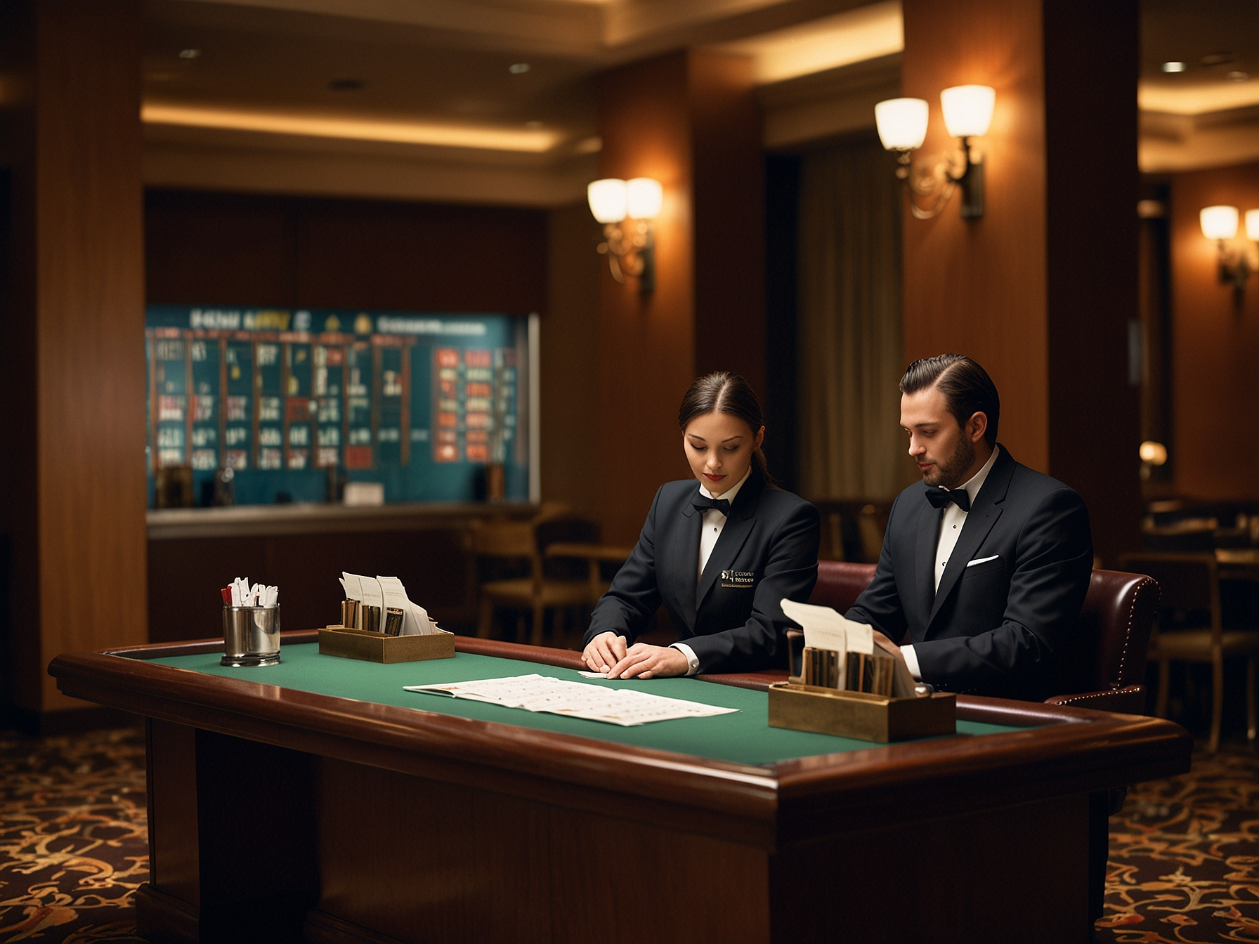 Event booking desk and calendar at Kulosaaren