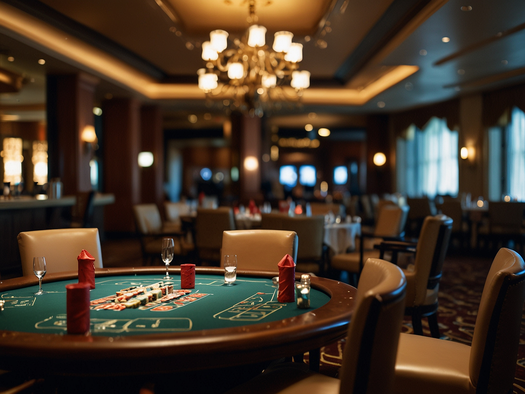 Private dining setup for an event at Kulosaaren