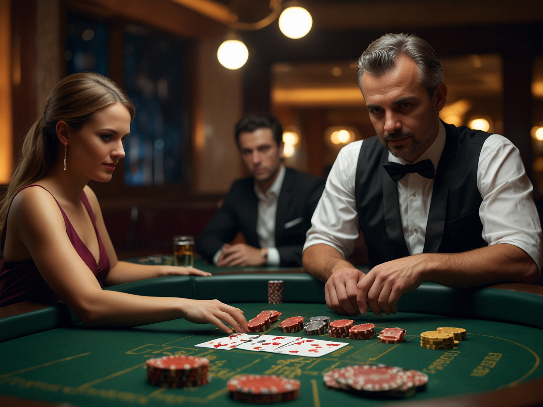 Punto Banco table with live dealer