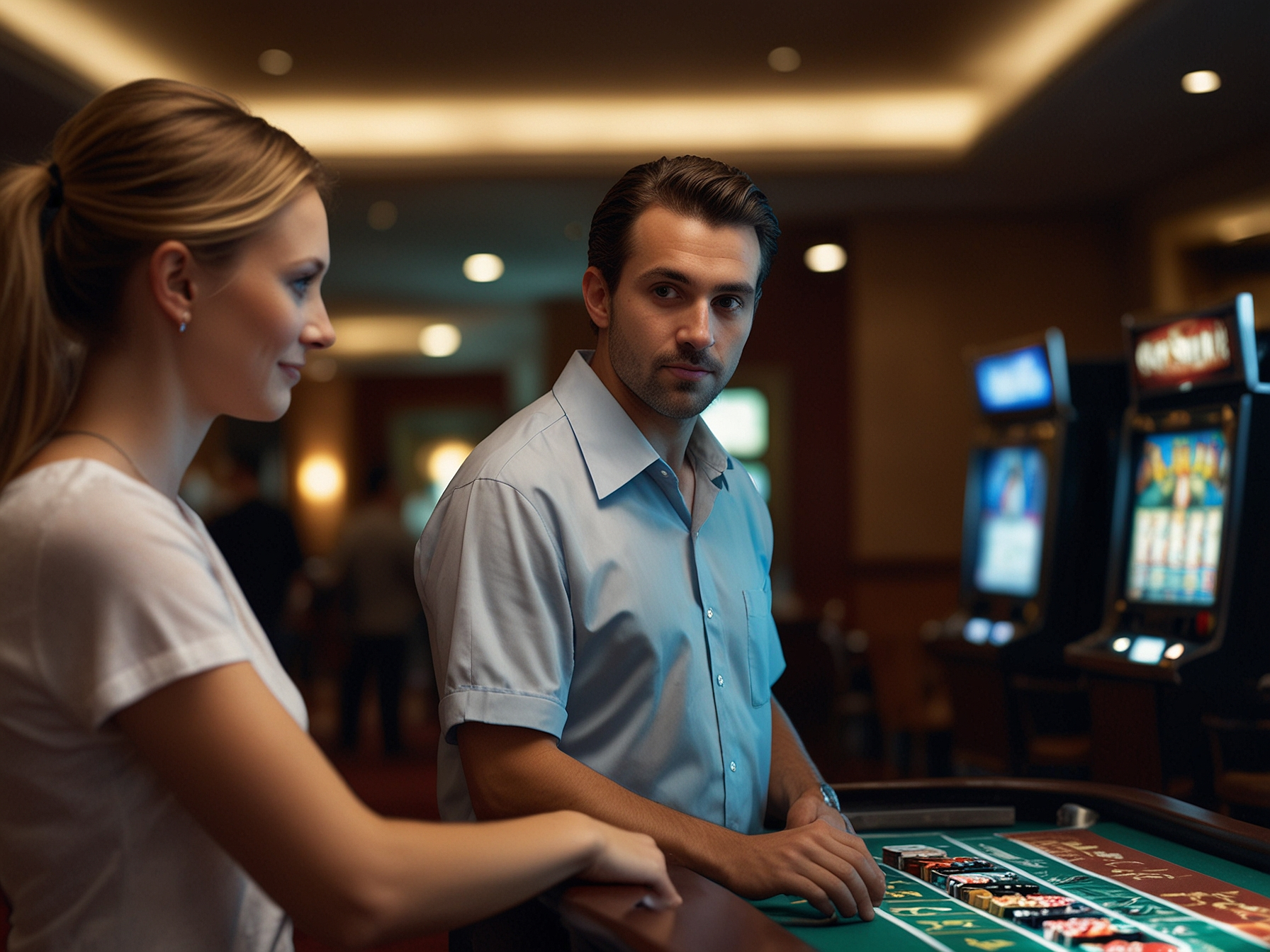 Responsible gaming signage and staff assistance