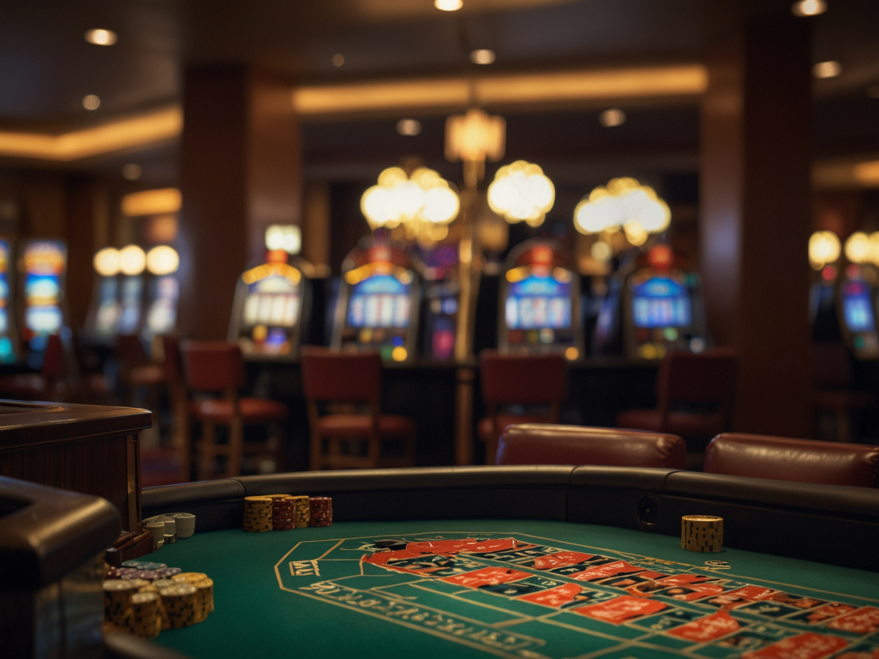 Table signage showing minimum bets