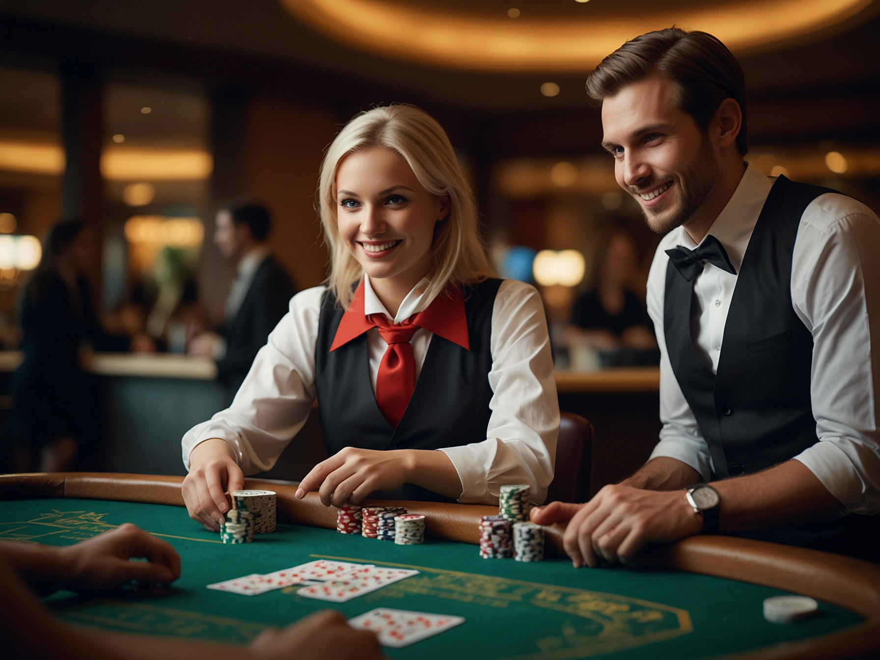 Guest receiving payout at Kulosaaren cashier